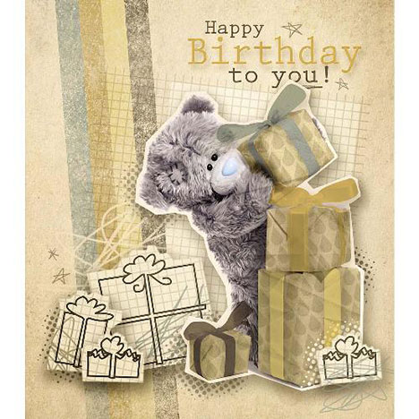 Tatty Teddy with Presents Me to You Bear Birthday Card £1.89